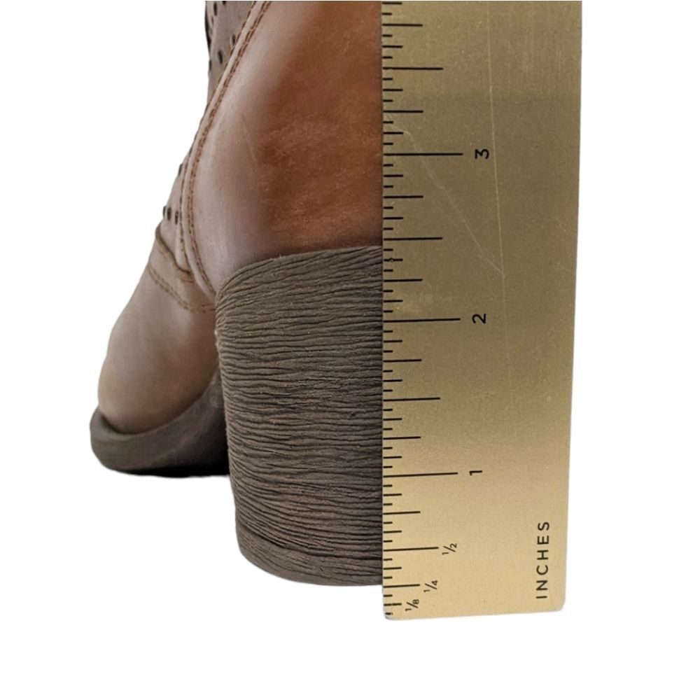 LUCKY BRAND Butler Leather Studded Ankle Boots 8.5 - Picture 8 of 10